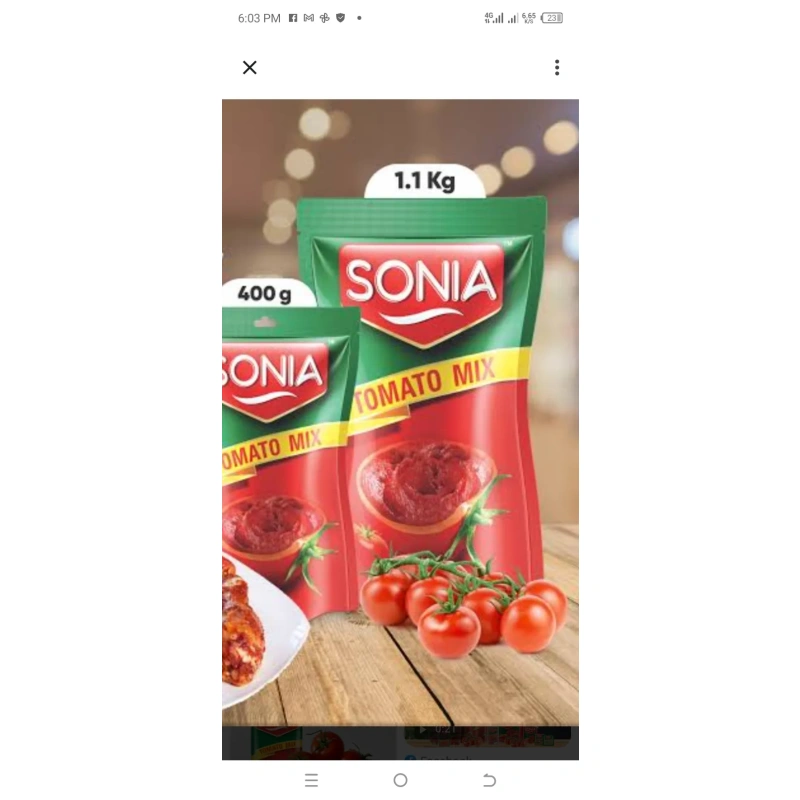 Sonia tomatoes paste 1.1kg